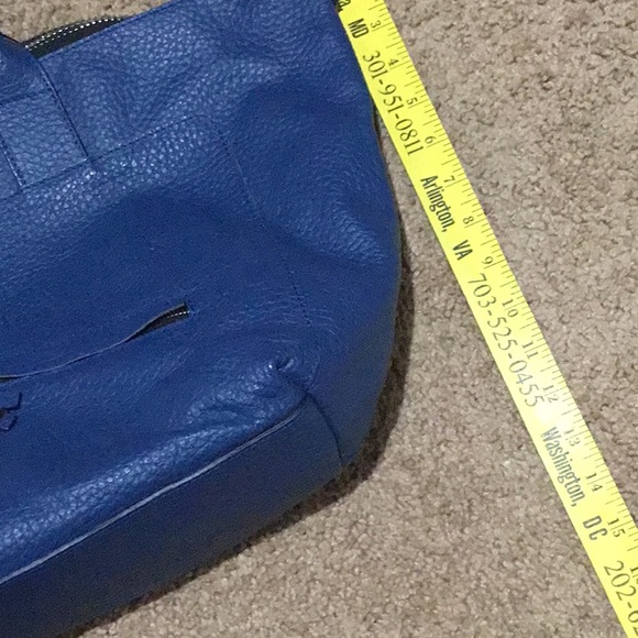 Nicoli Navy Pebble Leather Bag - See description - Picture 10 of 11